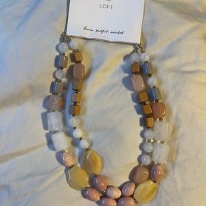 Loft chunky gem necklace